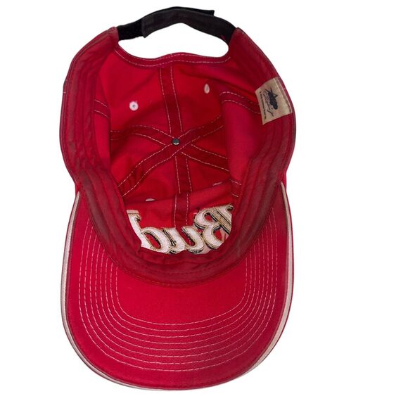 Anheuser Busch Nascar BUD Racing Hat Autographed Rick Rudd? Thrashed Y2K Nascar - Picture 13 of 16